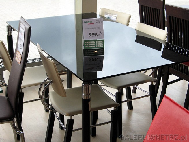 Stół szklany TB916, cena 999PLN wymiary 160x75x100cm